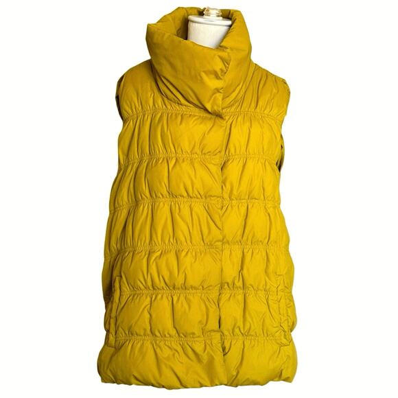 Eileen Fisher Jackets & Blazers - EILEEN FISHER Goose Down Puffer Vest Stand Collar Snap Front Size XL